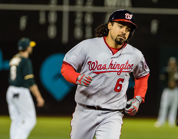 MLB: Washington Nationals at Oakland Athletics
