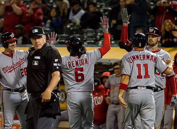MLB: Washington Nationals at Oakland Athletics