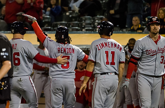 MLB: Washington Nationals at Oakland Athletics