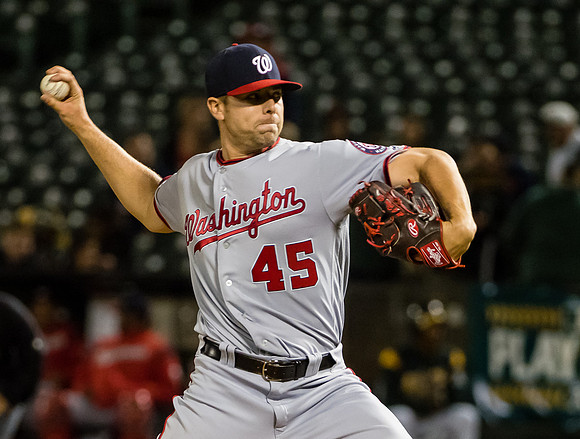 MLB: Washington Nationals at Oakland Athletics