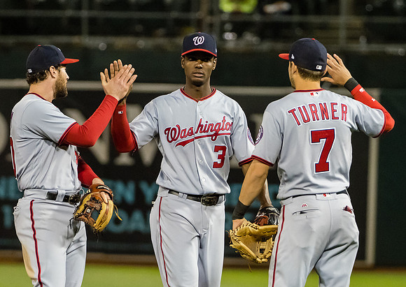 MLB: Washington Nationals at Oakland Athletics