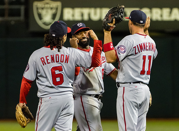 MLB: Washington Nationals at Oakland Athletics