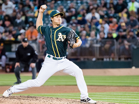 MLB: San Francisco Giants at Oakland Athletics