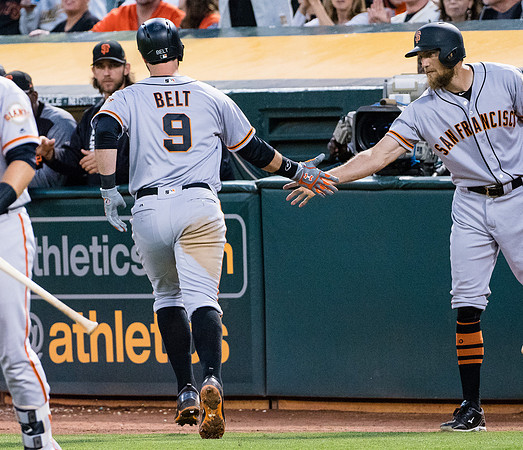 MLB: San Francisco Giants at Oakland Athletics