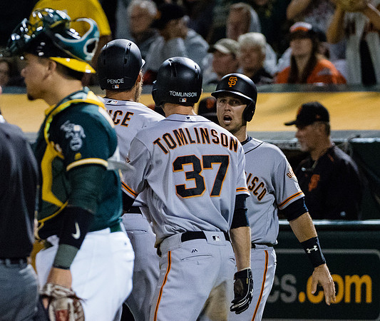 MLB: San Francisco Giants at Oakland Athletics