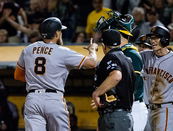 MLB: San Francisco Giants at Oakland Athletics