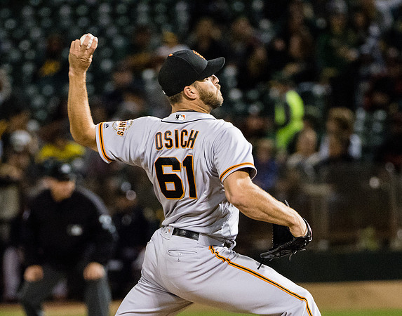 MLB: San Francisco Giants at Oakland Athletics