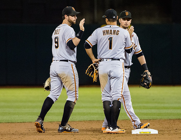 MLB: San Francisco Giants at Oakland Athletics