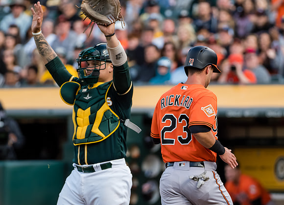 MLB: Baltimore Orioles at Oakland Athletics