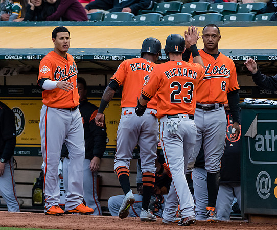 MLB: Baltimore Orioles at Oakland Athletics