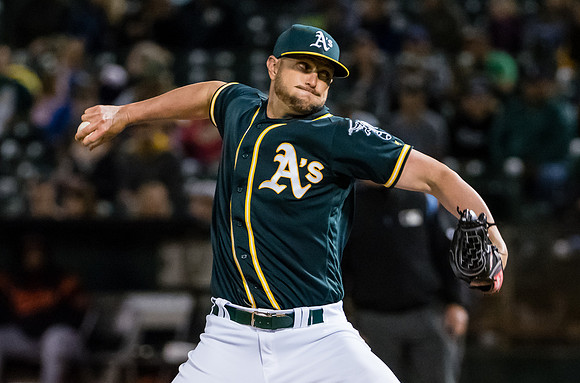 MLB: Baltimore Orioles at Oakland Athletics