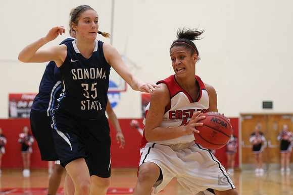 Cal State East Bay Pioneers forward Bianca Littleton (14)