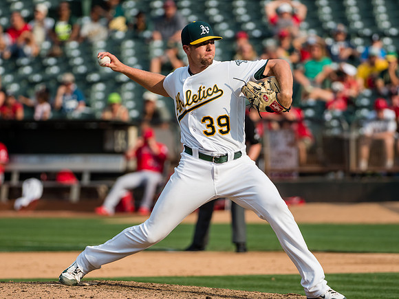 MLB: Los Angeles Angels at Oakland Athletics