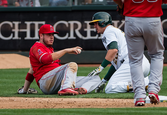 MLB: Los Angeles Angels at Oakland Athletics