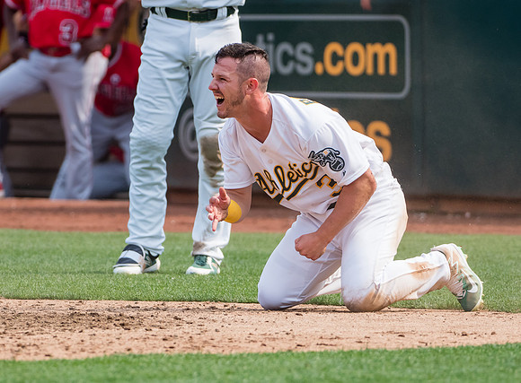 MLB: Los Angeles Angels at Oakland Athletics
