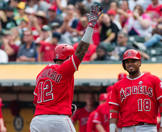 MLB: Los Angeles Angels at Oakland Athletics