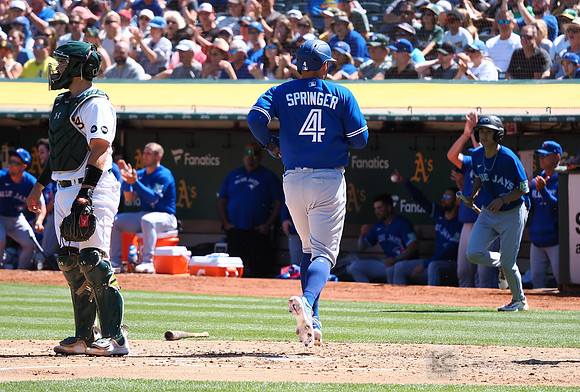 MLB: Toronto Blue Jays at Oakland Athletics