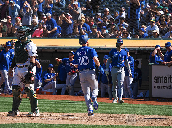 MLB: Toronto Blue Jays at Oakland Athletics