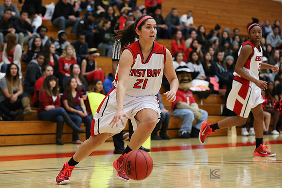 Cal State East Bay Pioneers guard Alyssa Palma (21)