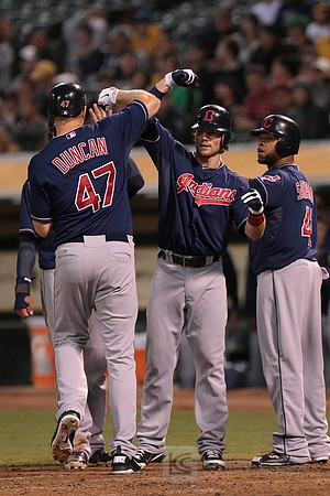 MLB: Cleveland Indians at Oakland Athletics