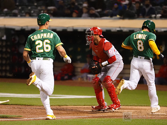 MLB: Los Angeles Angels at Oakland Athletics