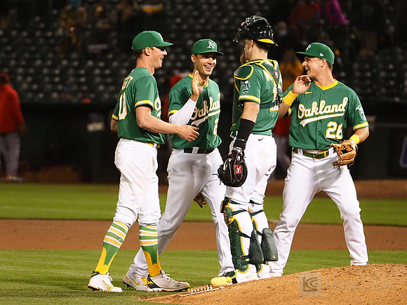 MLB: Los Angeles Angels at Oakland Athletics