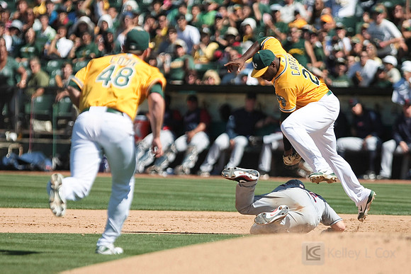 MLB: Cleveland Indians at Oakland Athletics