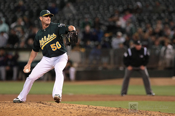 MLB: Cleveland Indians at Oakland Athletics