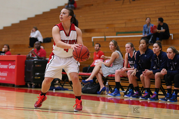 Cal State East Bay Pioneers guard Shannon Bland (4)
