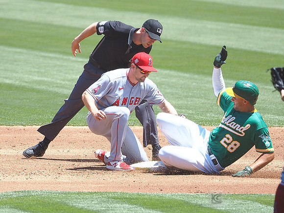 MLB: Los Angeles Angels at Oakland Athletics