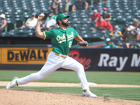 MLB: Los Angeles Angels at Oakland Athletics