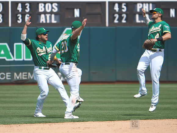 MLB: Los Angeles Angels at Oakland Athletics