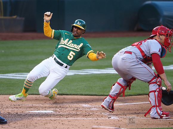 MLB: Los Angeles Angels at Oakland Athletics