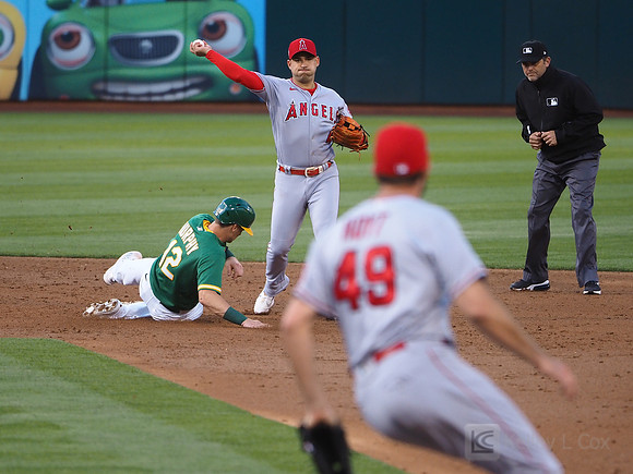 MLB: Los Angeles Angels at Oakland Athletics