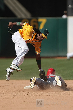 MLB: Los Angeles Angels at Oakland Athletics