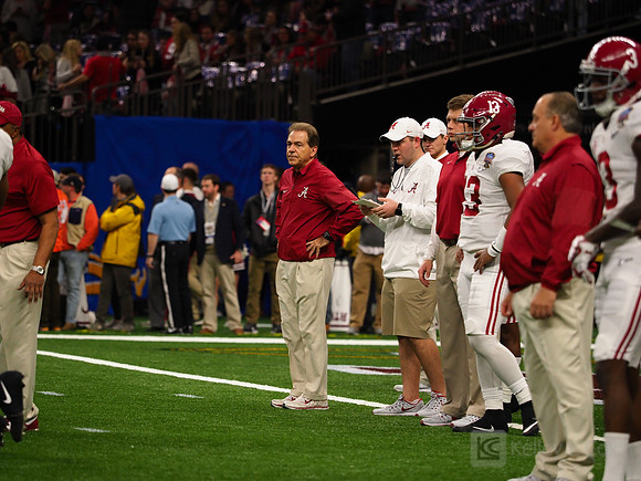 Alabama Crimson Tide head coach Nick Saban