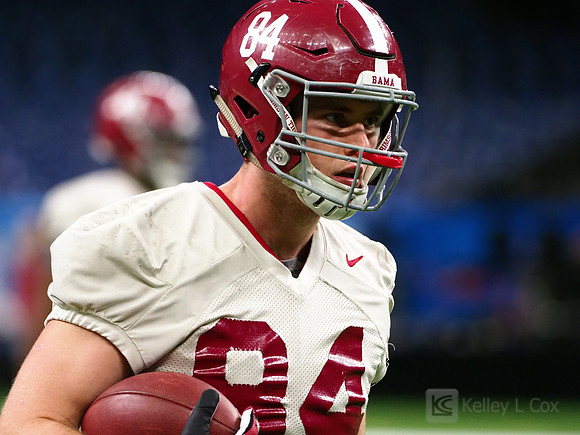 Alabama Crimson Tide tight end Hale Hentges (84)