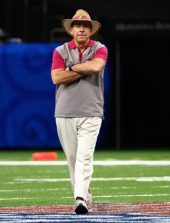 Alabama Crimson Tide head coach Nick Saban