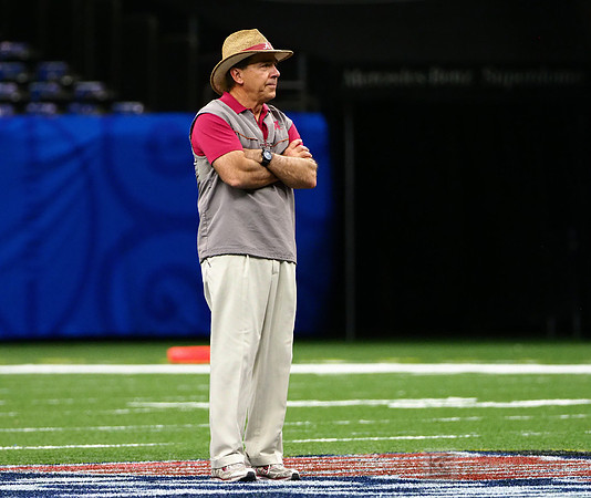 Alabama Crimson Tide head coach Nick Saban