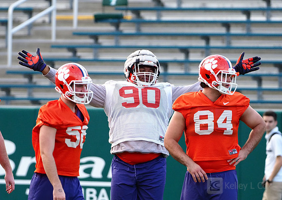 Clemson Tigers defensive tackle Dexter Lawrence (90)