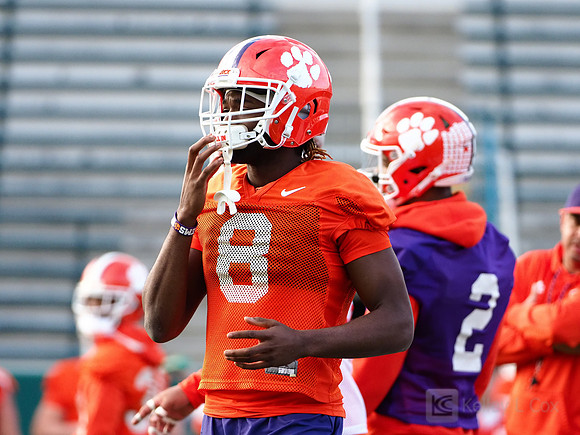 Clemson Tigers wide receiver Deon Cain (8)