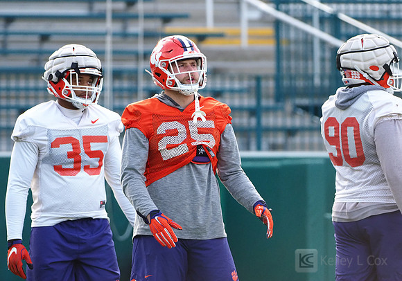 Clemson Tigers tight end J.C. Chalk (25)