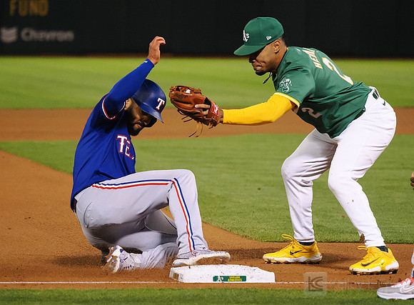 MLB: Texas Rangers at Oakland Athletics