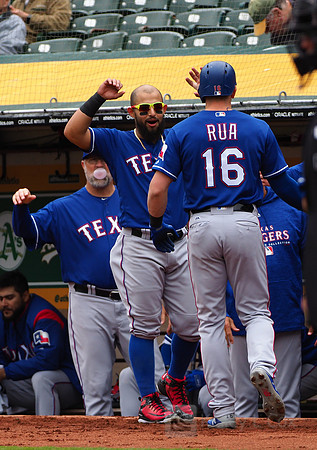MLB: Texas Rangers at Oakland Athletics