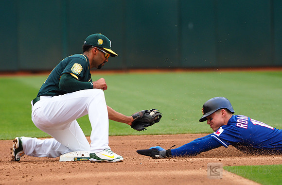 MLB: Texas Rangers at Oakland Athletics