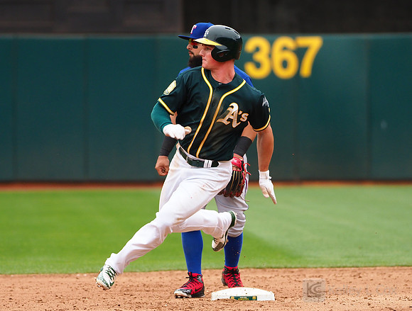 MLB: Texas Rangers at Oakland Athletics