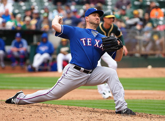 MLB: Texas Rangers at Oakland Athletics