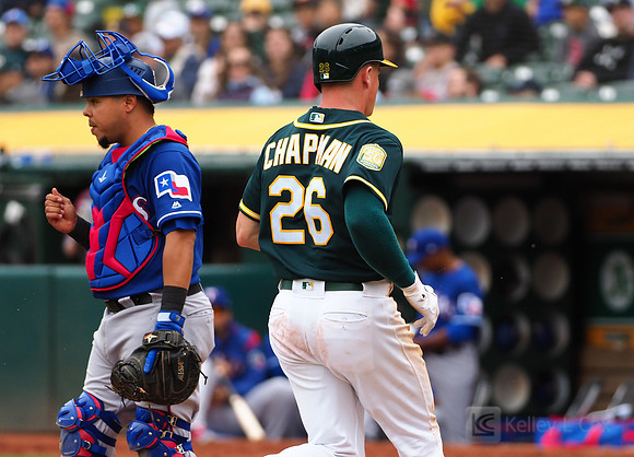 MLB: Texas Rangers at Oakland Athletics