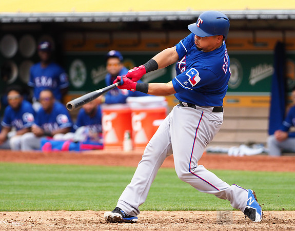 MLB: Texas Rangers at Oakland Athletics