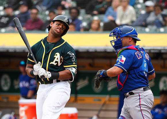 MLB: Texas Rangers at Oakland Athletics